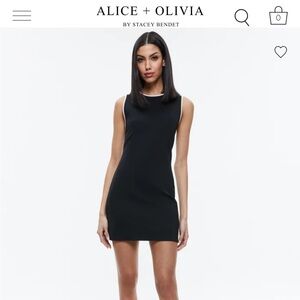 ALICE + OLIVIA EDRIS SLEEVELESS MINI DRESS
